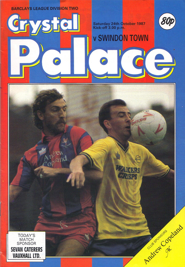 <b>Saturday, October 24, 1987</b><br />vs. Crystal Palace (Away)